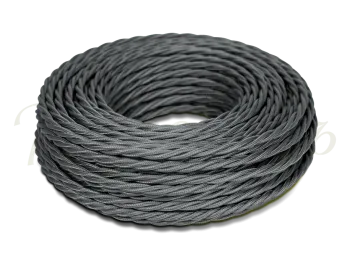 Провод монтажный витой ПВХ 2х1,5мм, цвет - графит (бухта 10м), ТМ "МЕЗОНИНЪ" GE70111-38
