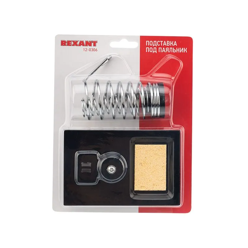 Подставка для паяльника, ниша квадратная, губка, металл REXANT - Фото 3
