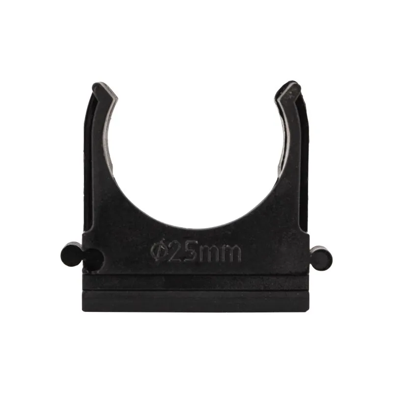 Крепеж-клипса для трубы ø25мм черная (10 шт/уп) REXANT - Фото 4