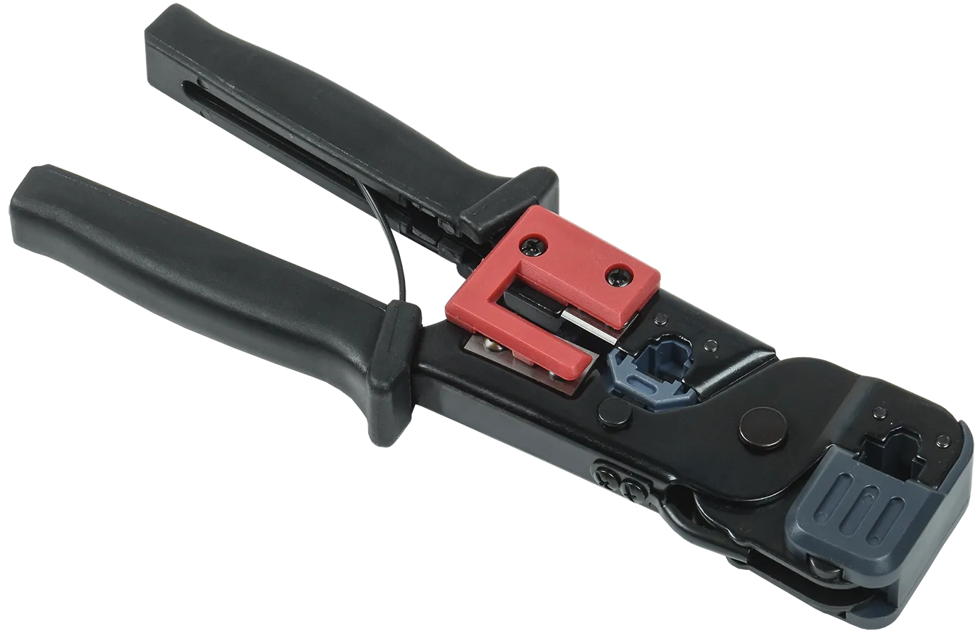 ITK Инструмент обжимной для RJ-45/12/11 без храпового механизма чёрно-красный TM1-B10V