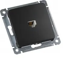 MASTER черн. Розетка комп. 1*RJ45 РСК-400-08