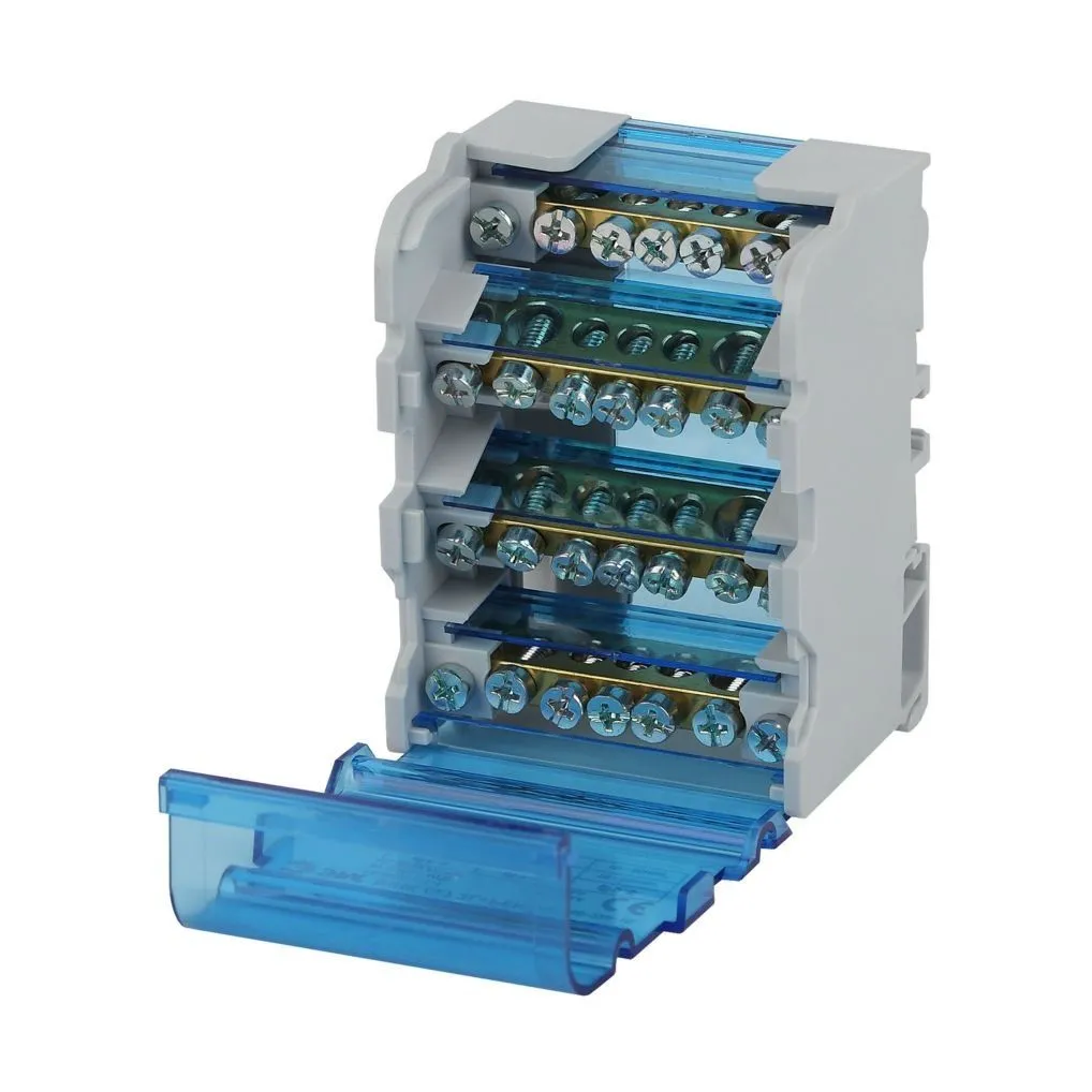 Шины на DIN-рейку в корпусе (кросс-модуль) 4х7 3L+PEN DEKRON