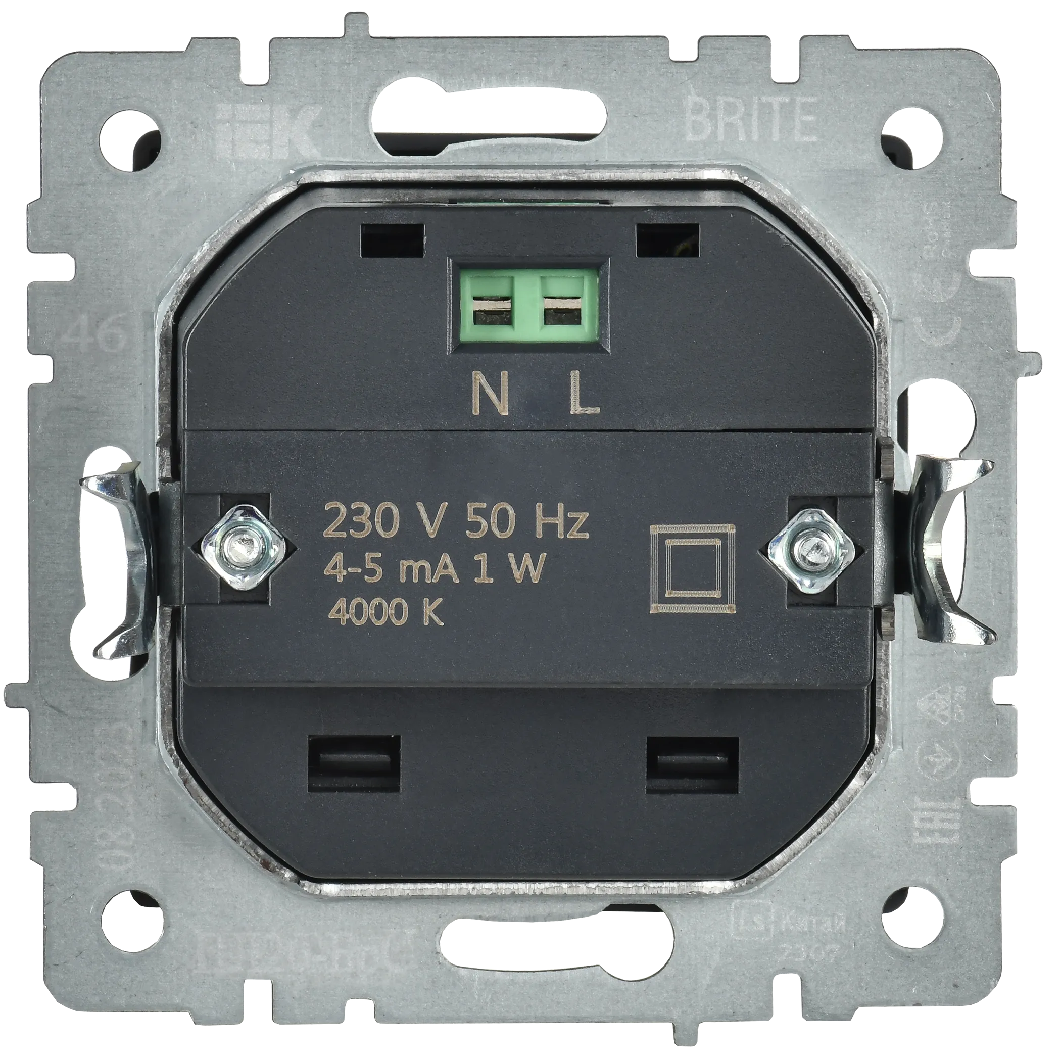 BRITE Подсветка светодиодная встраиваемая ПЛ20-БрС сталь IEK - Фото 8