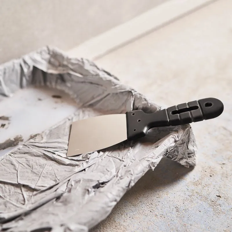 Шпатель 80 мм нержавеющая сталь, пластмассовая ручка REXANT - Фото 2