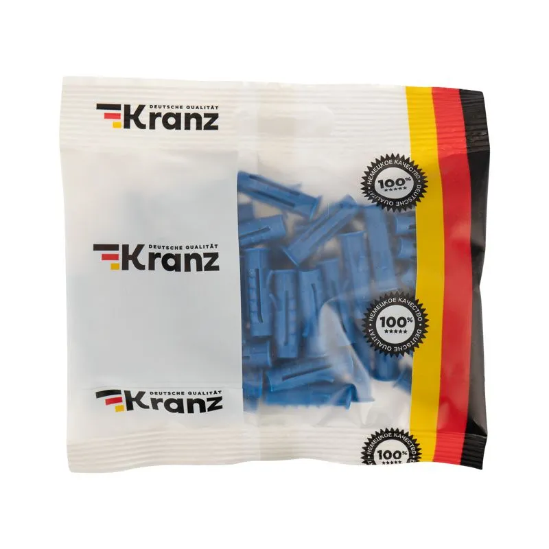 Дюбель распорный KRANZ 8х30, синий, пакет (50 шт./уп.) - Фото 2