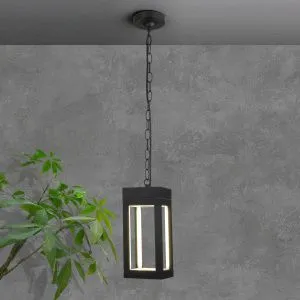 Светильник светодиодный уличный подвесной Frame LED IP54 1528 TECHNO LED черный Elektrostandard a051857