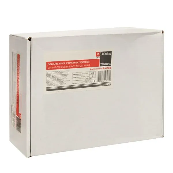 Рубильник 315A 3P без рукоятки управления TwinBlock EKF - Фото 3