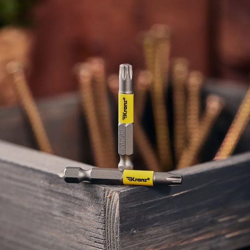 Бита для шуруповерта Torx T30х50 мм (2 шт./уп.) Kranz - Фото 2