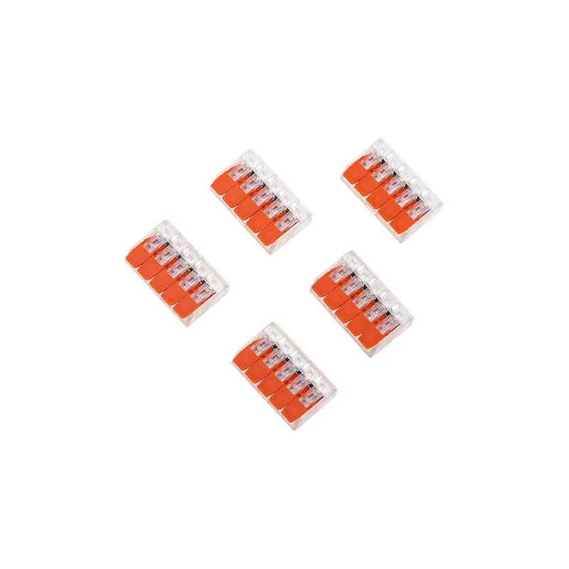 Универсальная компактная клемма СМК 221-415, 5-прoводная до 4,0 мм² (блистер 5 шт./уп.) REXANT - Фото 3