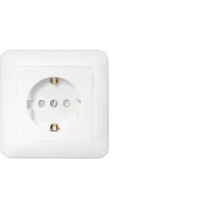 Розетка штепсельная для скрытой установки с заземляющим контактом со шторками РС16-483 3786BY