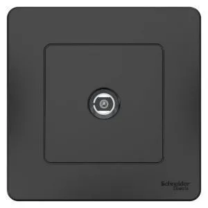 Розетка телевизионная TV 1-м СП Blanca коннектор антрацит SE BLNTS000016 1210390