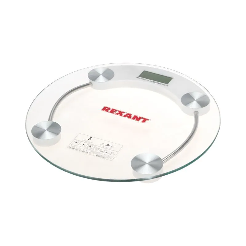 Весы напольные электронные до 180 кг, стекло  REXANT