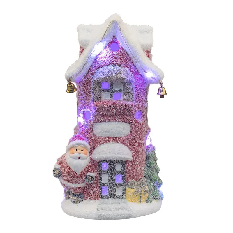 Керамическая фигурка Красный домик 11,5х8,5х20,4 см - Фото 3