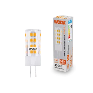 Светодиодная лампа WOLTA WSTD-JC-220V5W4KG4-C 5Вт 4000K G4 WSTD-JC-220V5W4KG4-C
