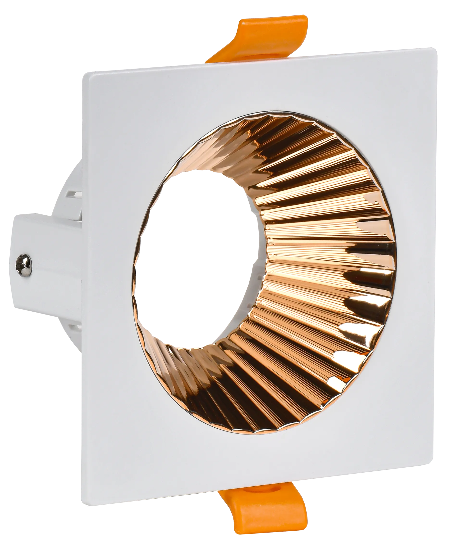 LIGHTING Светильник 4109 встраиваемый поворотный под лампу GU10 белый/золото пластик IEK