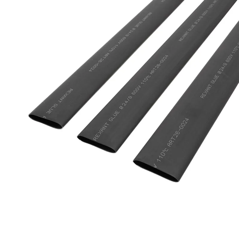 Трубка термоусаживаемая СТТК (3:1) двустенная клеевая 24,0/8,0мм, черная, упаковка 5 шт. по 1м REXANT - Фото 4