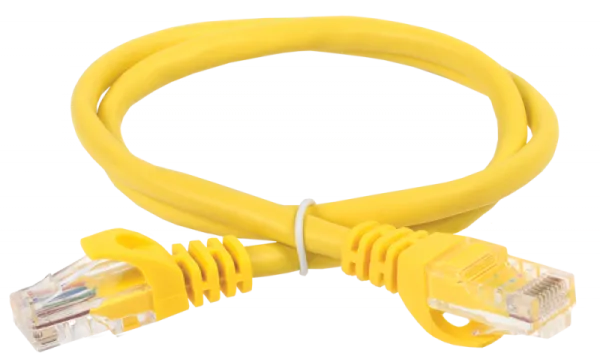 Шнур коммутационный (патч-корд) кат.5Е UTP 5м желтый GENERICA