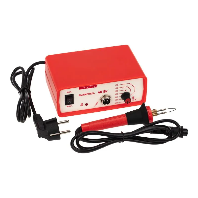 Выжигатель (прибор для выжигания), пирограф, 40Вт, 230В, 450-750°C, коробка REXANT - Фото 3