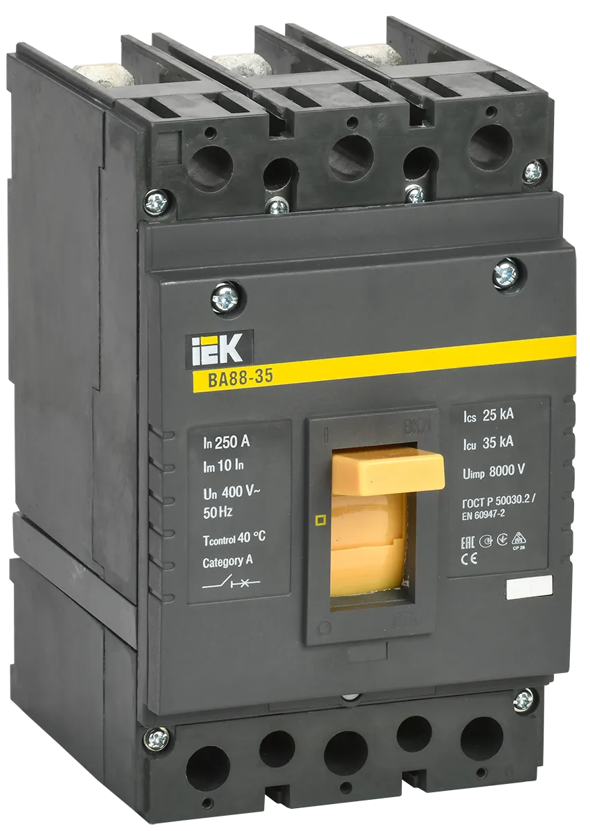 Выключатель автоматический ВА88-35 3Р 250А 35кА IEK