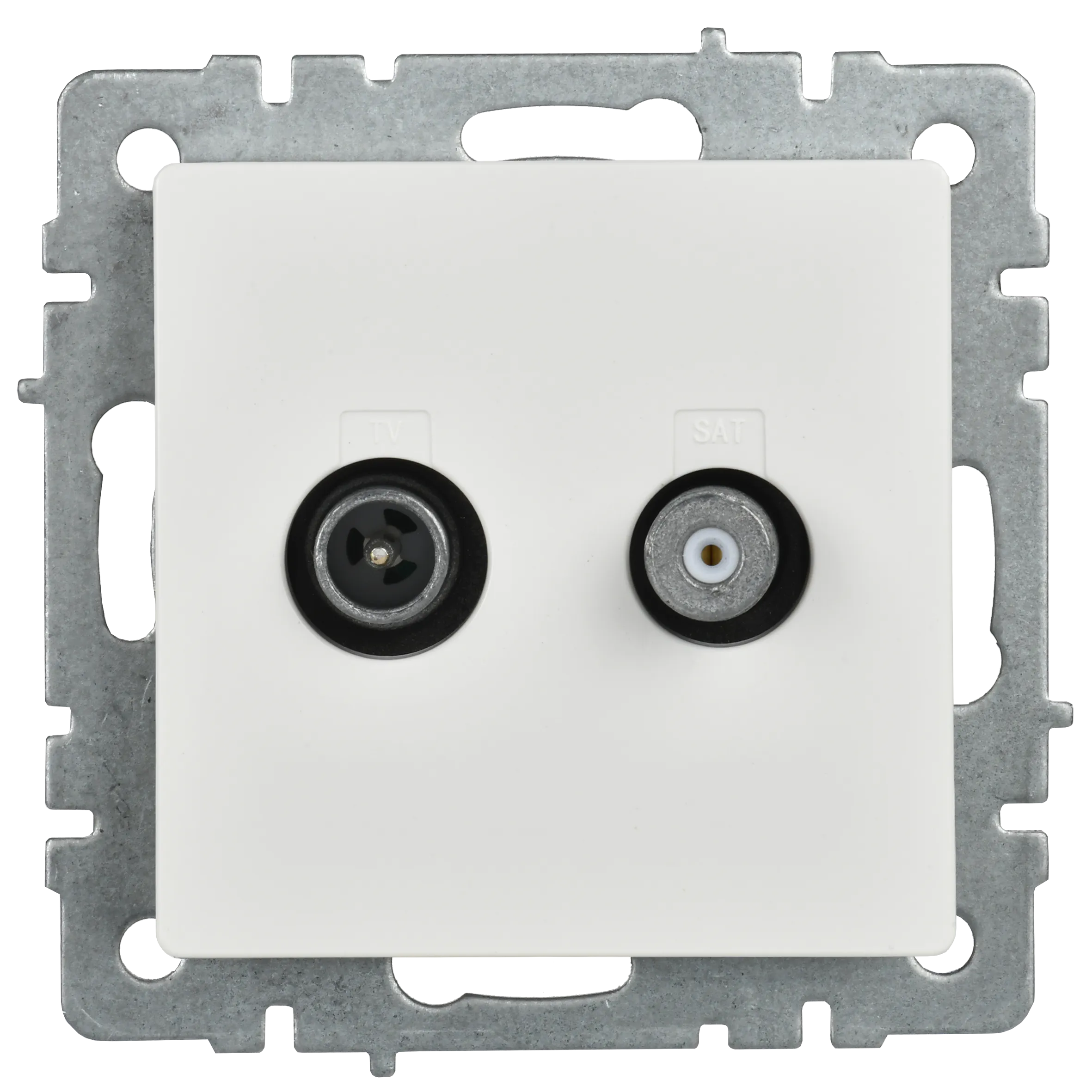 BRITE Розетка двойная TV+SAT РТВ/РСп12-БрБ белый IEK - Фото 5