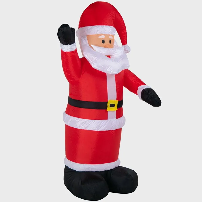 3D фигура надувная Дед Мороз приветствует, размер 180 см, внутренняя подсветка 5 LED, компрессор с адаптером 12В, IP 65 NEON-NIGHT - Фото 5