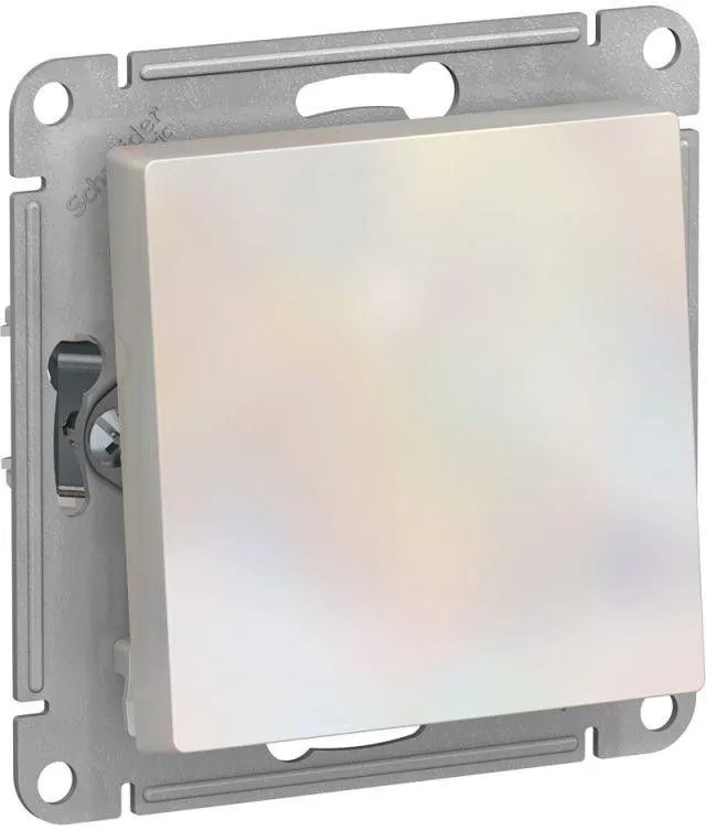 Переключатель проходной 1-кл. СП AtlasDesign 10А IP20 (сх. 6) 10AX механизм жемчуж. SE ATN000461