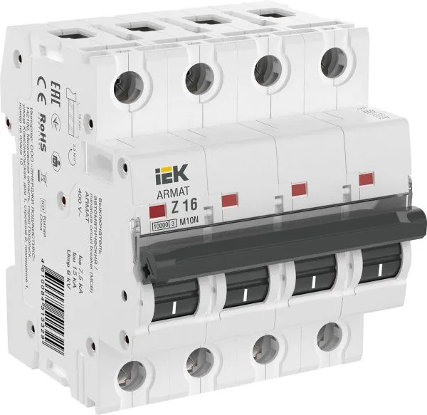 ARMAT Автоматический выключатель M10N 4P Z 16А IEK AR-M10N-4-Z016