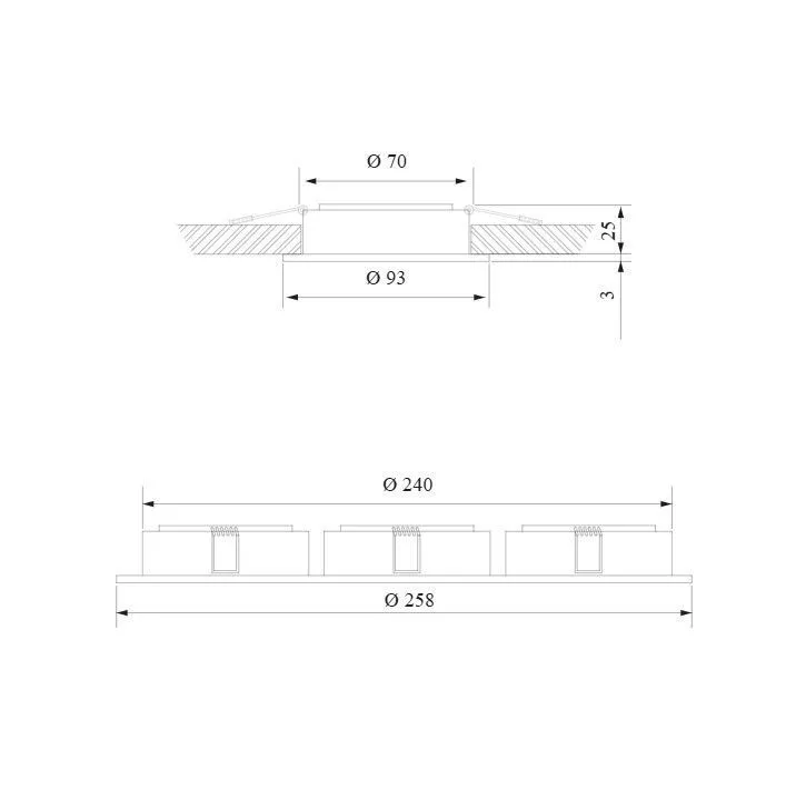 Светильник точечный алюминиевый 1011/3 MR16 CH хром Elektrostandard - Фото 2
