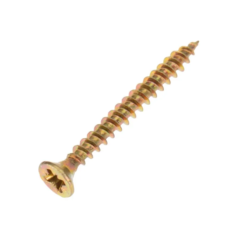 Саморез универсальный 4,0х35 мм, желтый цинк, короб (200 шт/уп) KRANZ - Фото 3