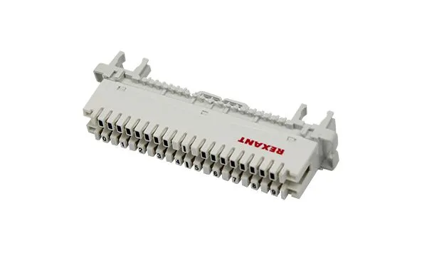 Плинт на 10 пар размыкаемый, маркировка 0-9, универсальный (монтаж на рейку+ хомут) REXANT 04-0121