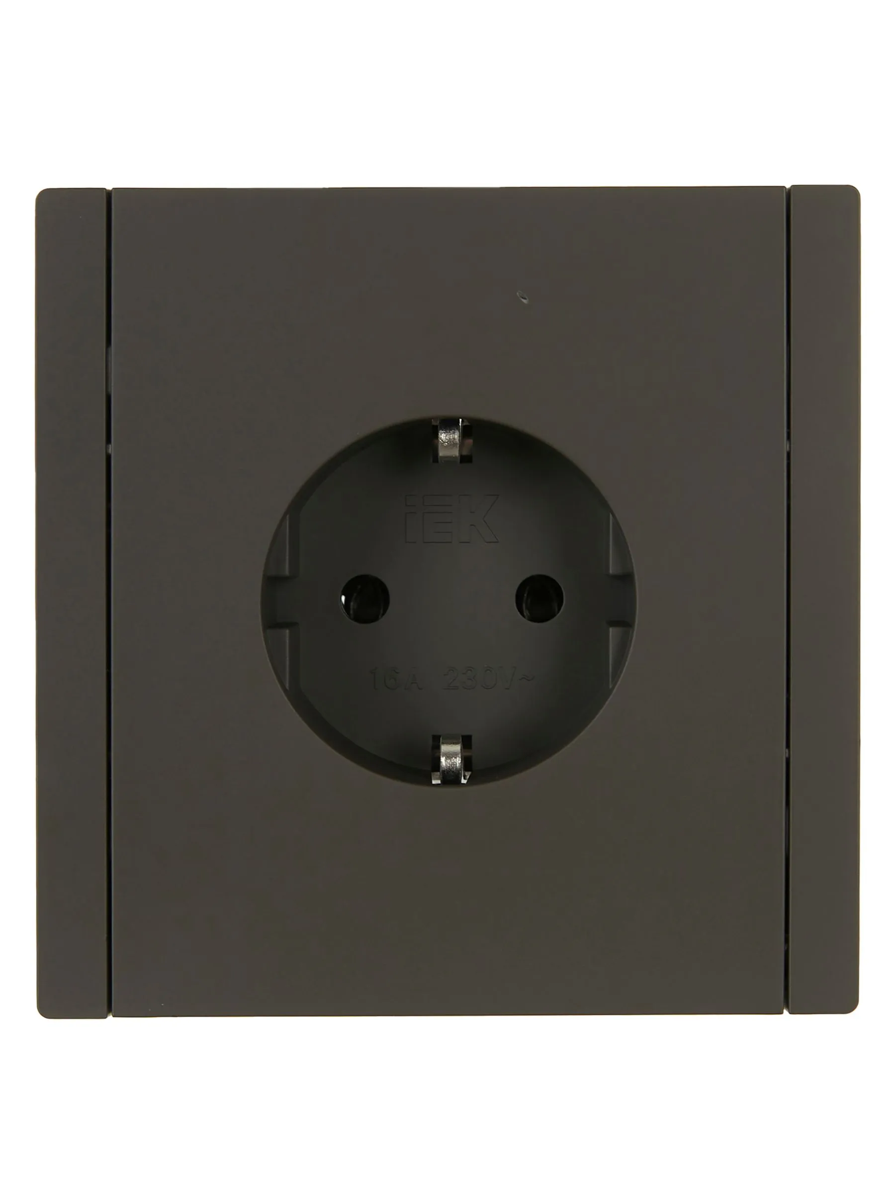FORTE&PIANO Розетка 1-местная с заземлением без защитных шторок винтовое крепление 16А FP316 серый IEK - Фото 6