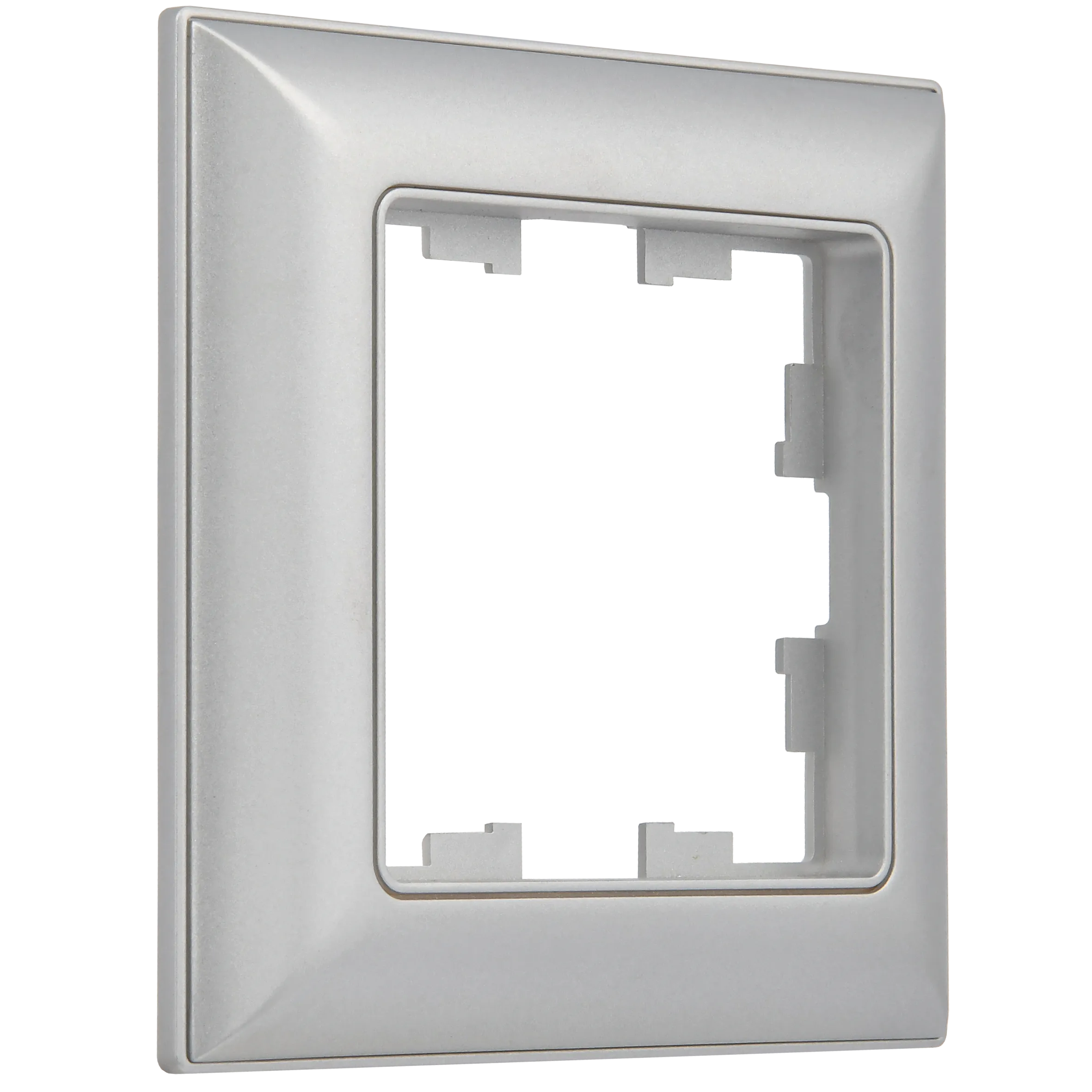 BRITE Рамка 1-местная РУ-1-Бр алюминий/алюминий IEK - Фото 3