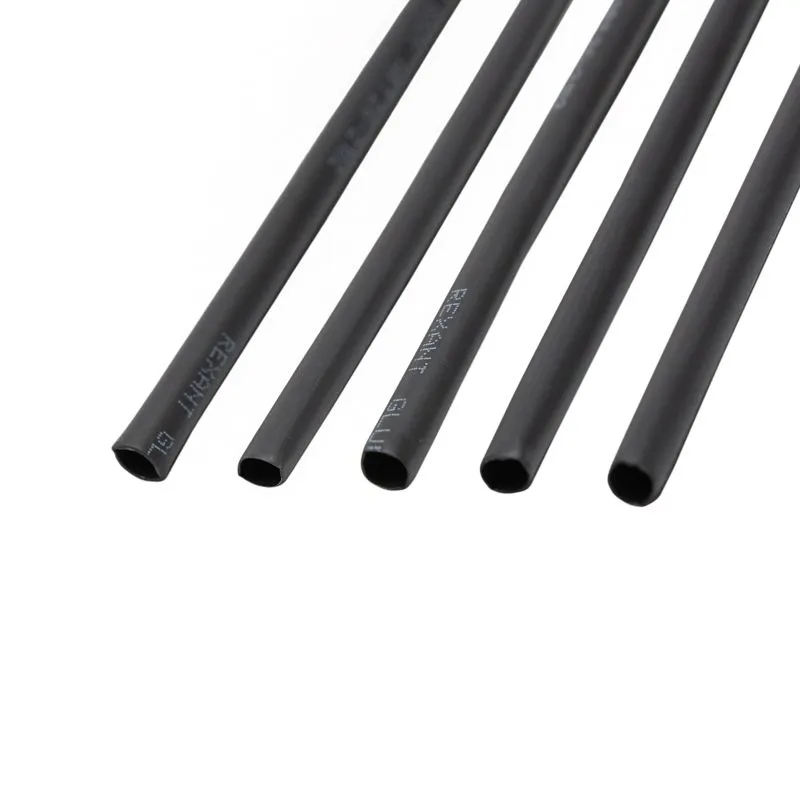 Трубка термоусаживаемая СТТК (2:1) двустенная клеевая 4,8/2,4мм, черная, упаковка 10 шт. по 1м REXANT - Фото 4