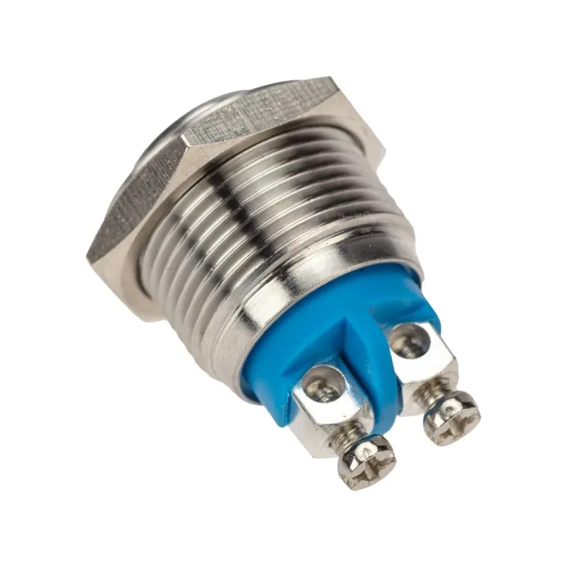 Кнопка антивандальная Ø16 Б/Фикс (2с винт) OFF-(ON) выпуклая (A16-A3) REXAN - Фото 2