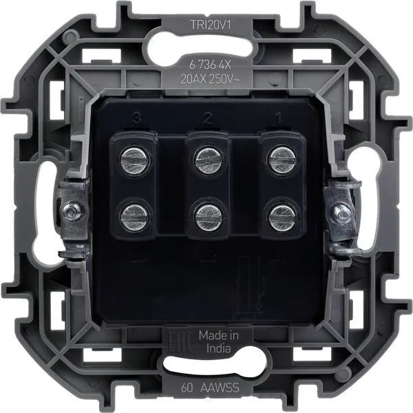 Inspiria - Выключатель трехклавишный (сл.кость) - Фото 2