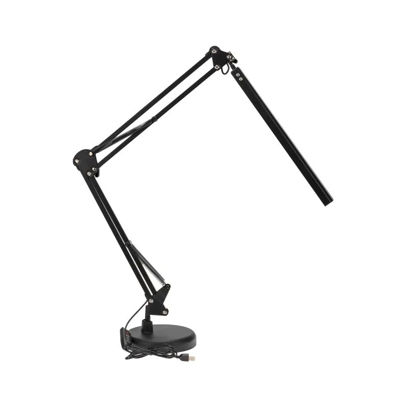 Светильник настольный с 2 креплениями (подставка и струбцина) LED, 10Вт, черный REXANT - Фото 3