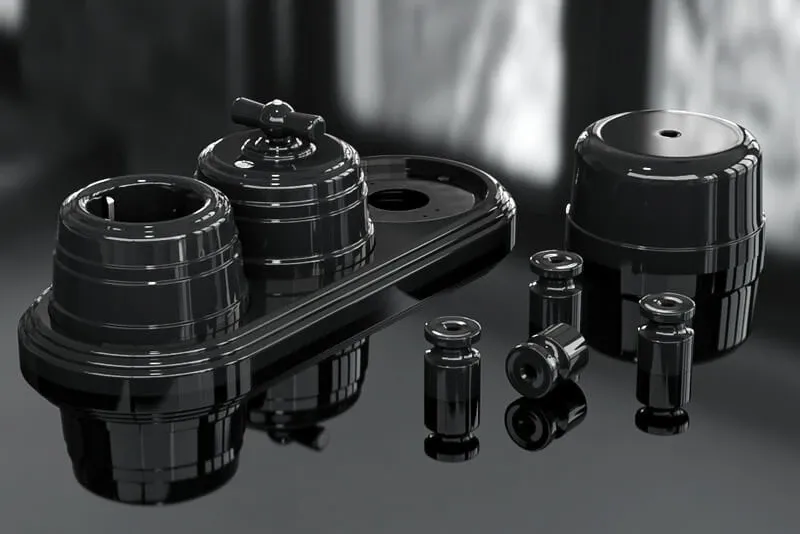 Рамка трехместная пластиковая, 234x92x14 мм, цвет - черный, серия УСАДЬБА, ТМ МЕЗОНИНЪ - Фото 2