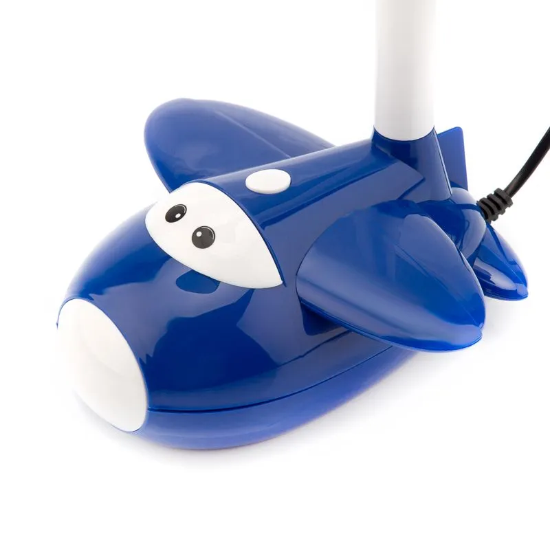 Светильник настольный REXANT Смелый Летчик на основании, с цоколем Е27, 60 Вт, цвет синий - Фото 5