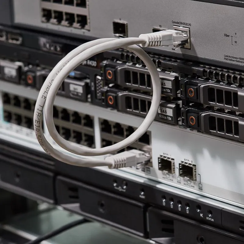 Шнур коммутационный, патч-корд, U/UTP RJ45-RJ45 CAT 5e, PVC, серый, 0,5м REXANT - Фото 5