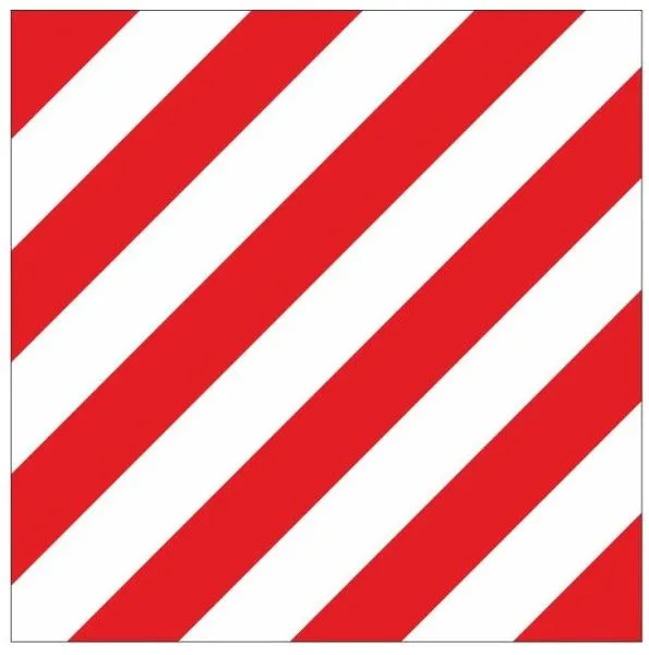 Знак металл "Негабаритное место" (300x300) EKF