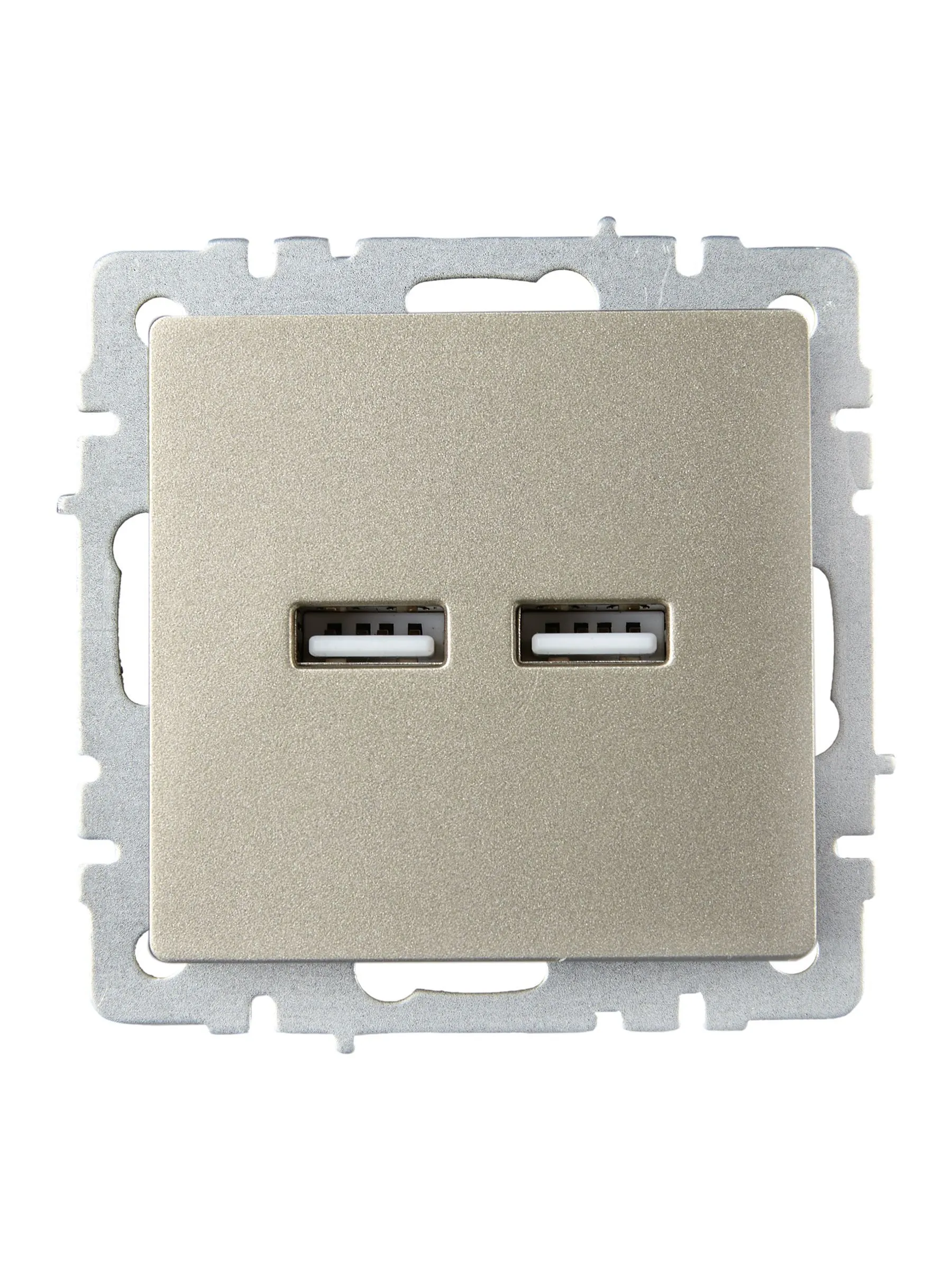 BRITE Розетка USB A+A 5В 3,1А РЮ10-1-БрШ шампань IEK - Фото 8