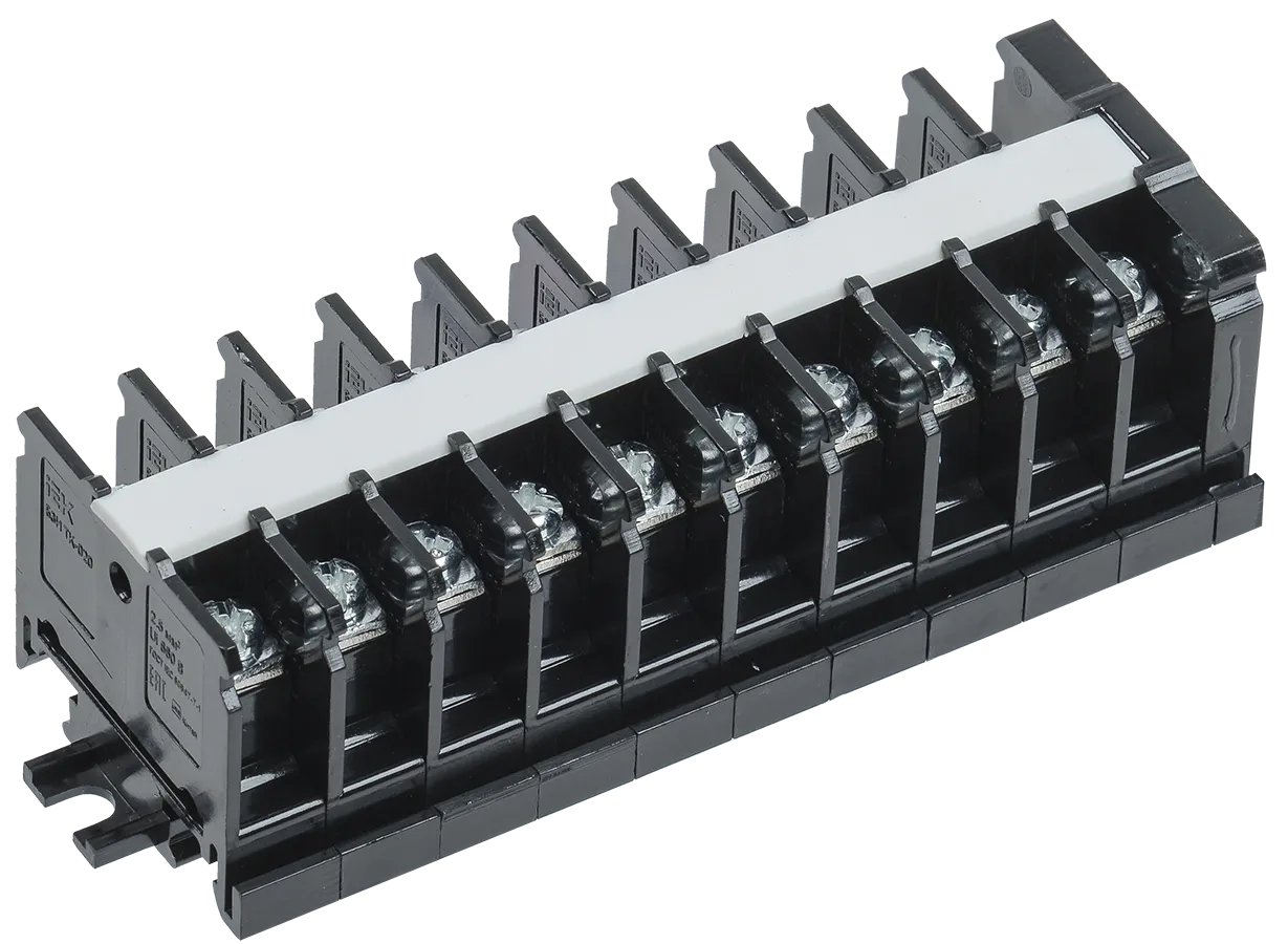 Блок зажимов наборный БЗН TK-020 2,5мм2 20А на DIN-рейку 10 пар IEK