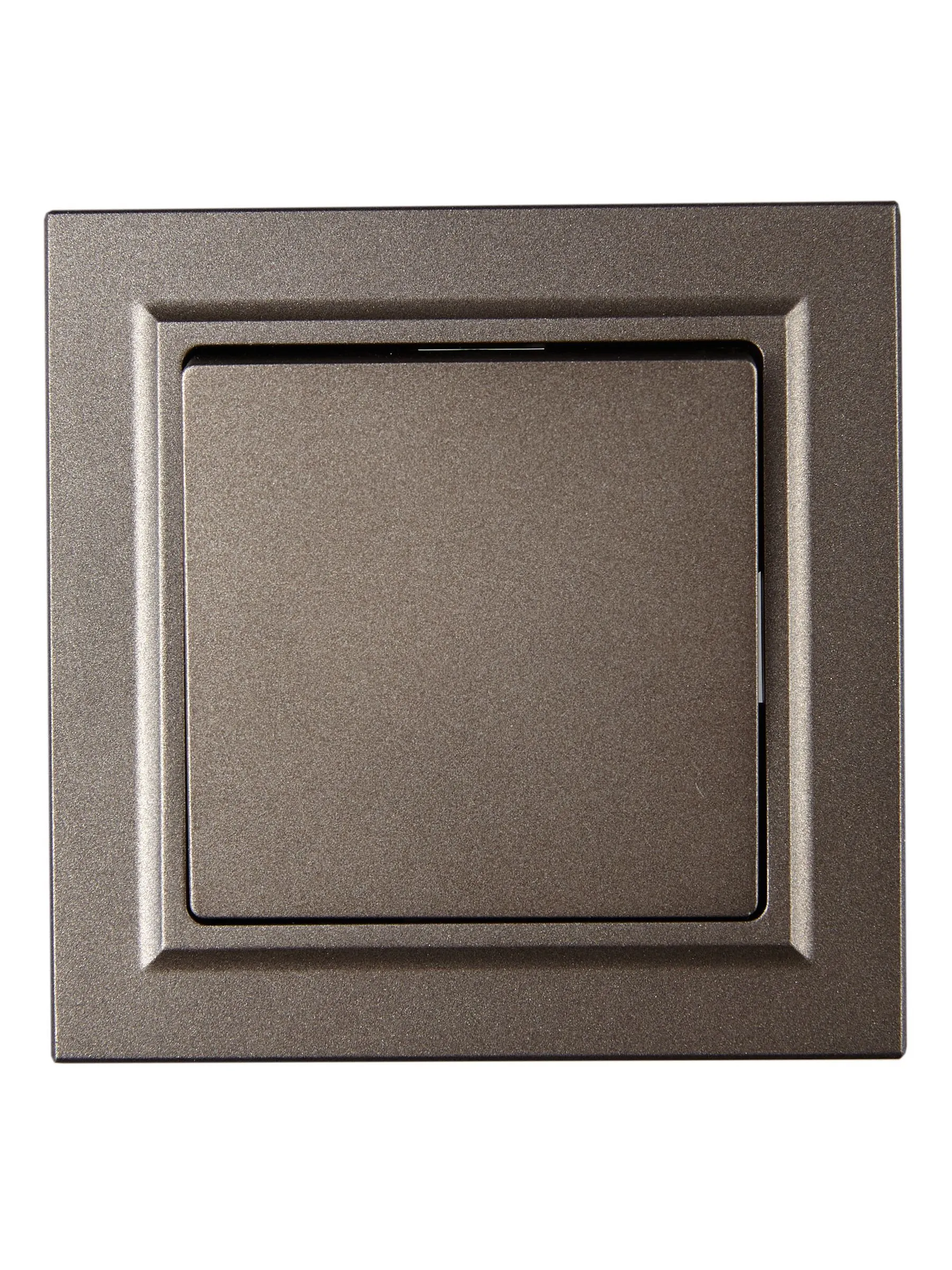 BRITE Выключатель 1-клавишный 10А в сборе ВСР10-1-0-БрТБ темная бронза IEK - Фото 2