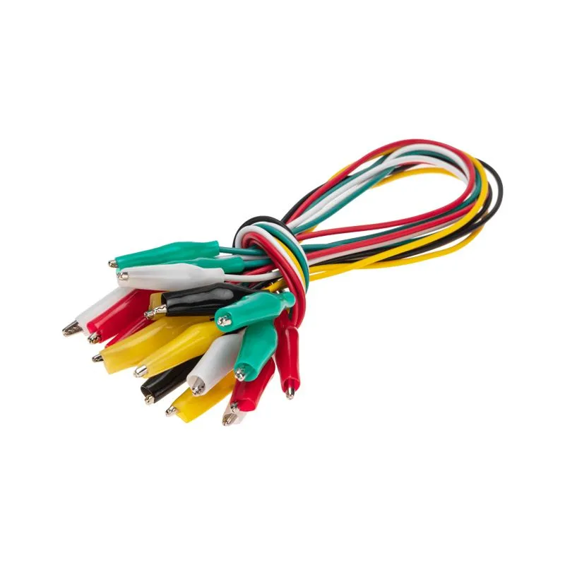 Зажимы «Крокодил» 5А, 40мм, с проводом, 10 пар REXANT - Фото 2