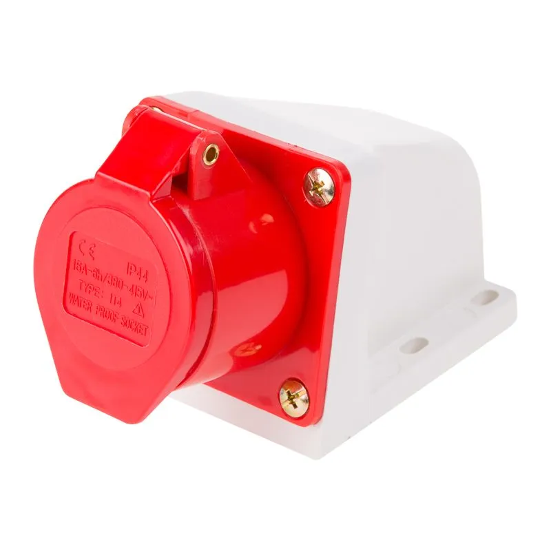 Розетка 114 стационарная 3Р+РЕ 16А 380В IP44 REXANT - Фото 2