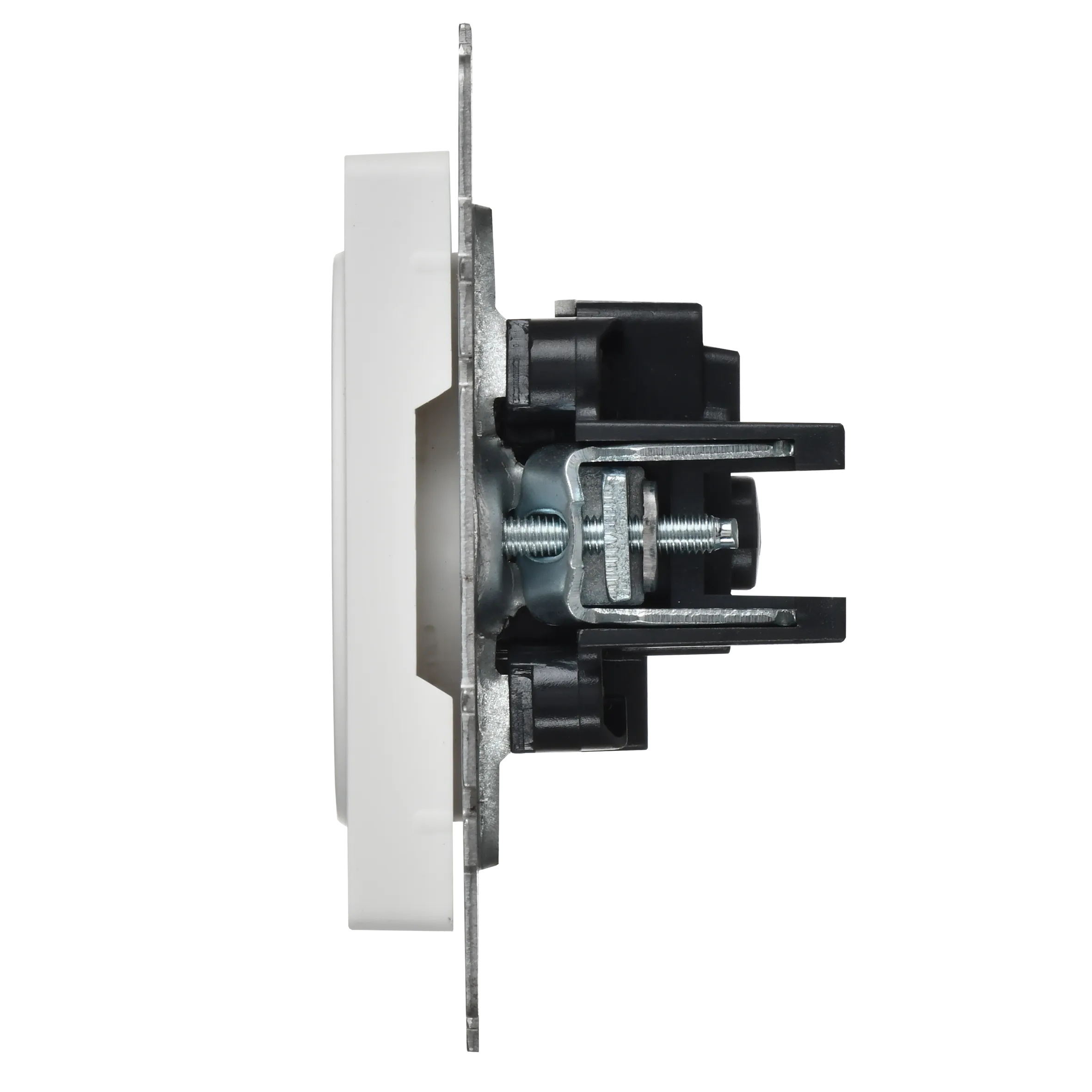 BRITE Розетка 1-местная без заземления без защитных шторок 10А РС10-1-0-БрАБ арктический белый IEK - Фото 4