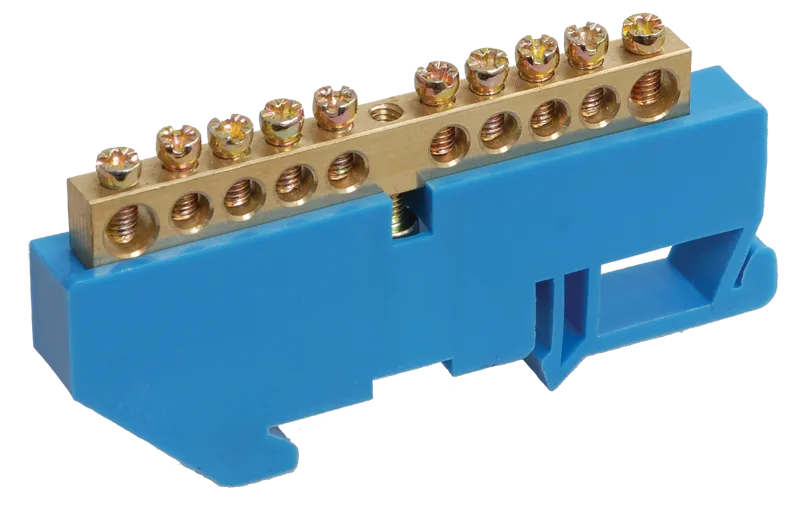 Шина N "ноль" на DIN-изол ШНИ-6х9-10-Д-С IEK