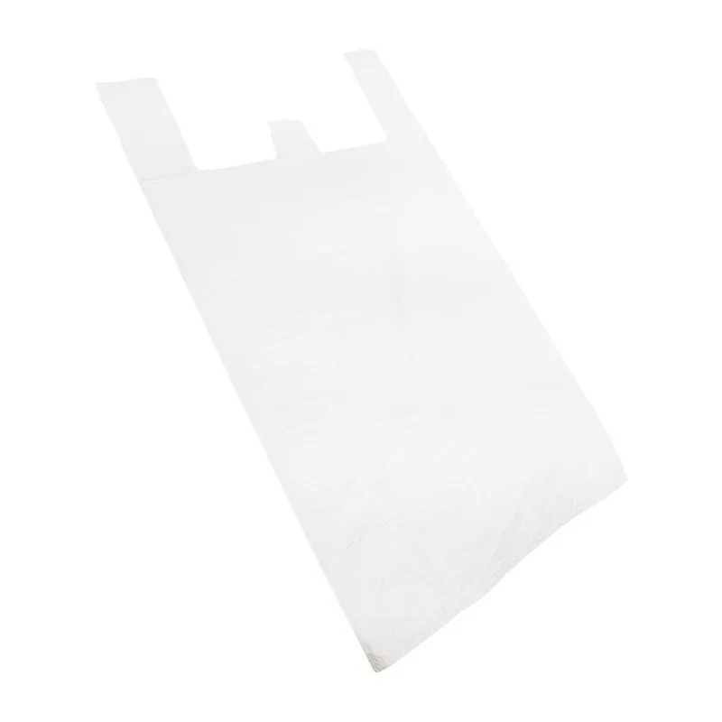 Пакет майка ПНД 30+16*60, 15мкм белая (100шт./уп)