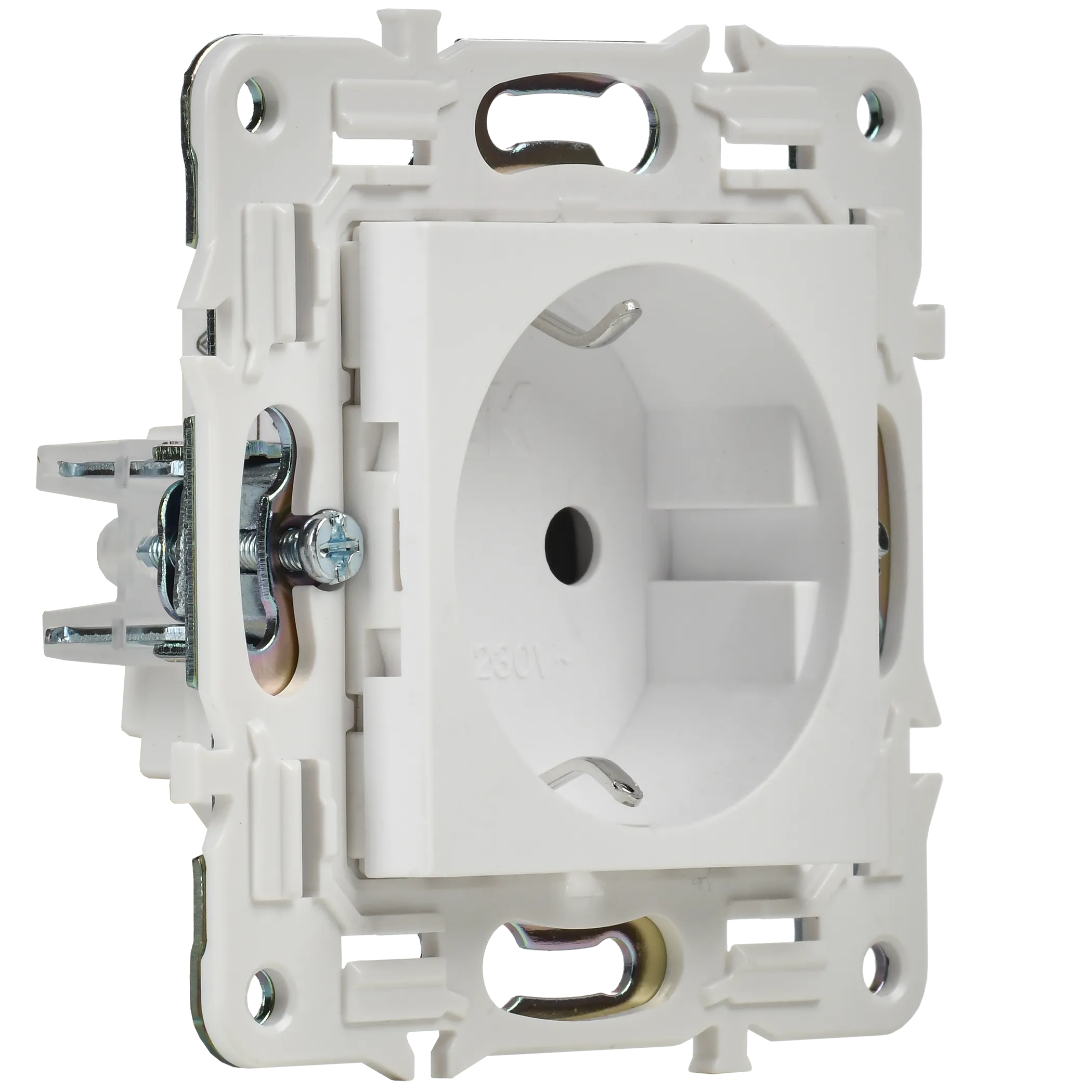 SKANDY Розетка с заземлением с защитными шторками 16А SK-R04W арктический белый IEK - Фото 6