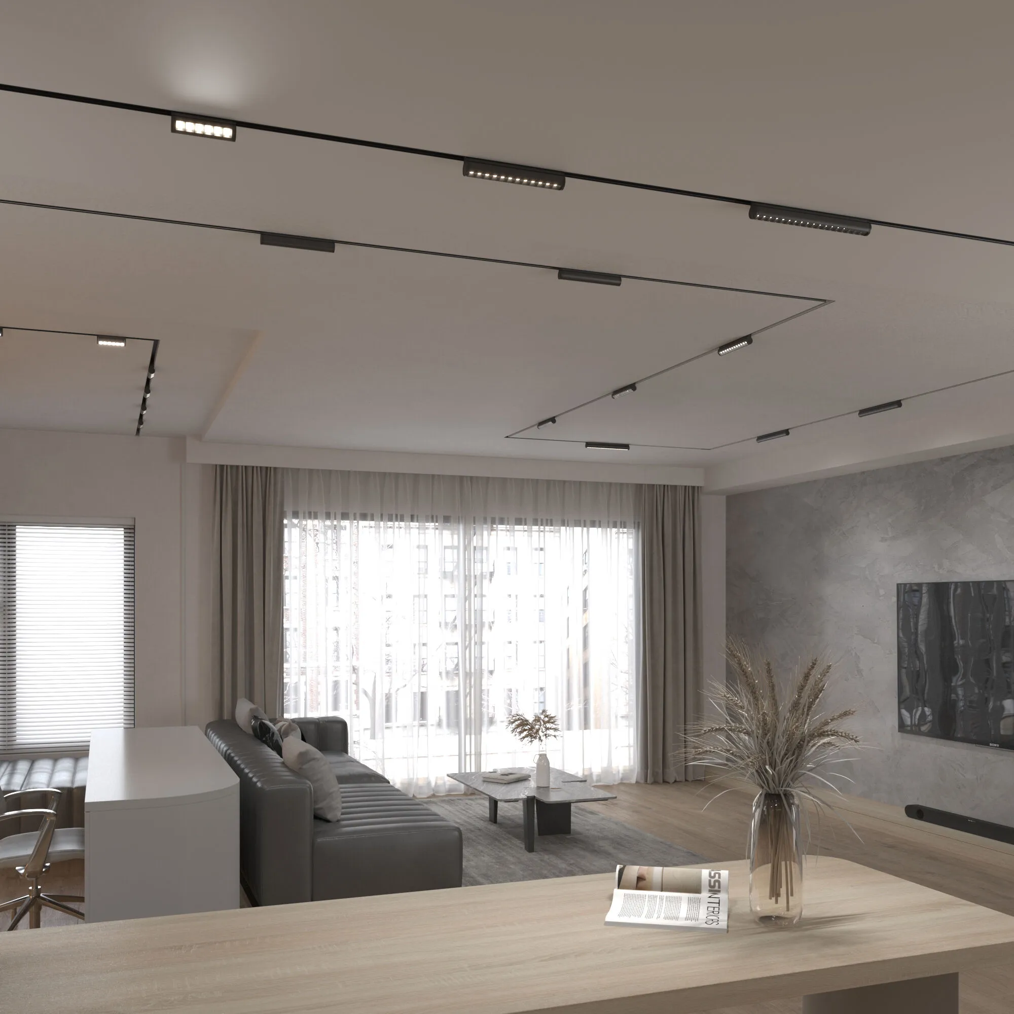 Slim Magnetic Трековый светильник 6W 4200K Alter (чёрный) 85048/01 Elektrostandard - Фото 4